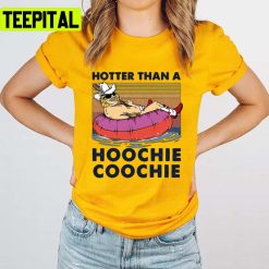 I Like Cats And Coffee And Maybe 3 People Hotter Than A Hoochie Coochie Unisex T-Shirt