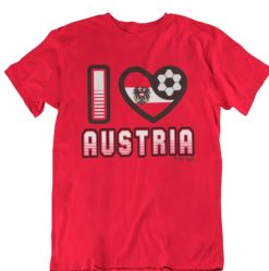 I Love Austria Football Osterreich Unisex T-Shirt