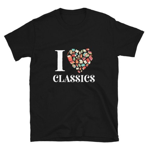 I Love Classics Book Heart Unisex T-Shirt