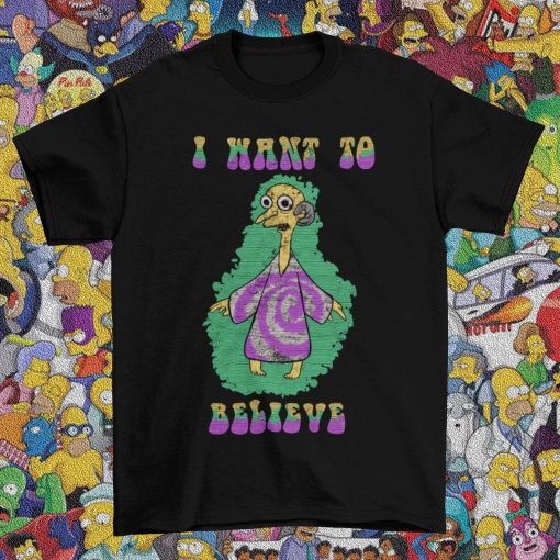 I Want To Believe Mr Burns The Simpsons Meme Unisex T-Shirt