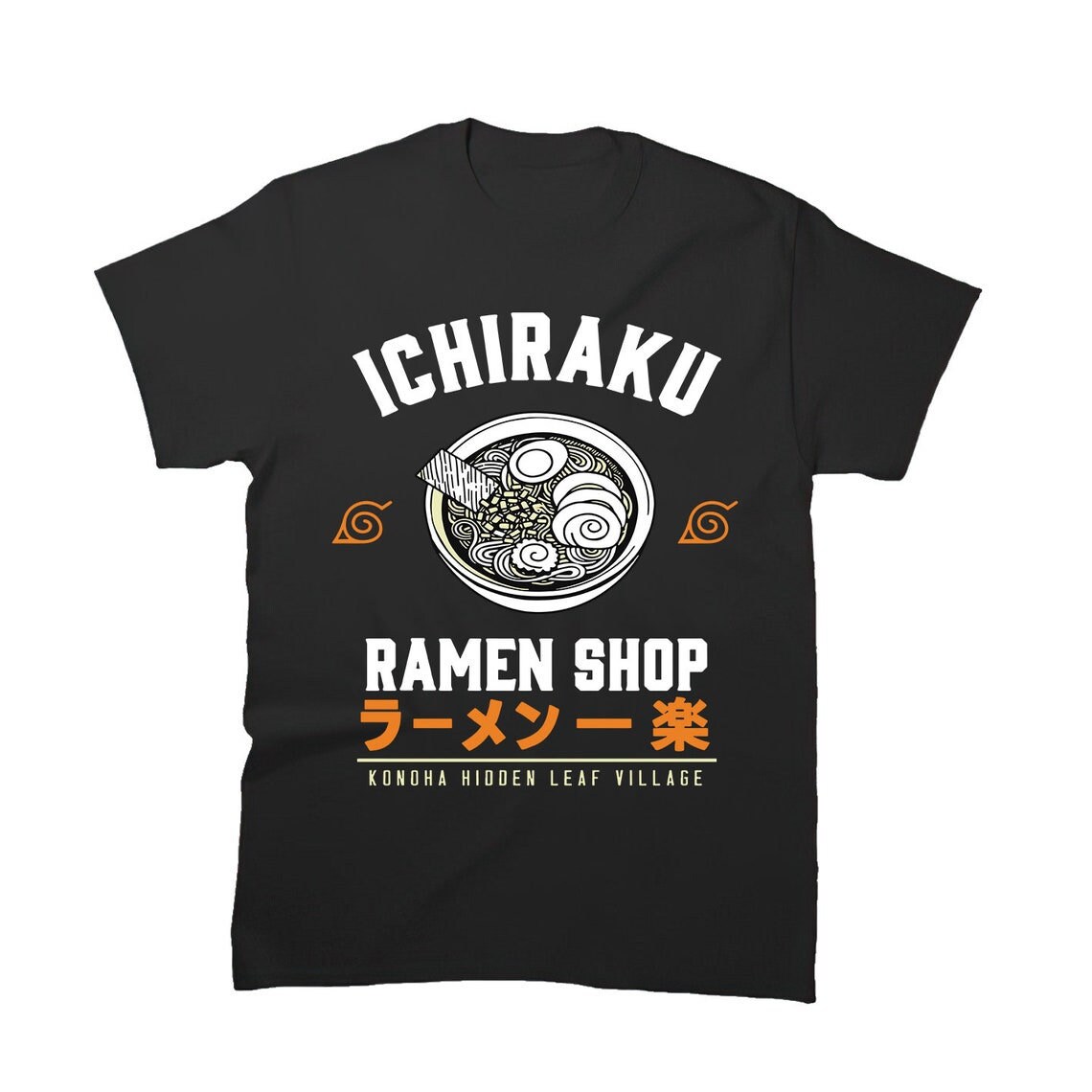 Ichiraku Ramen Shop Hidden Leaf Village Restaurant Thank You For The Food Anime Unisex T-Shirt