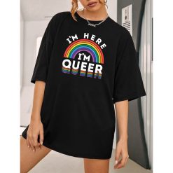 I’m Here I’m Queer Lgbtq Pride Month Unisex T-Shirt