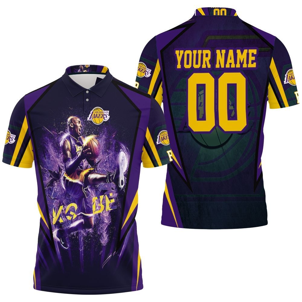 In Memories Kobe Bryant Los Angeles Lakers Personalized Polo Shirt All Over Print Shirt 3d T-shirt