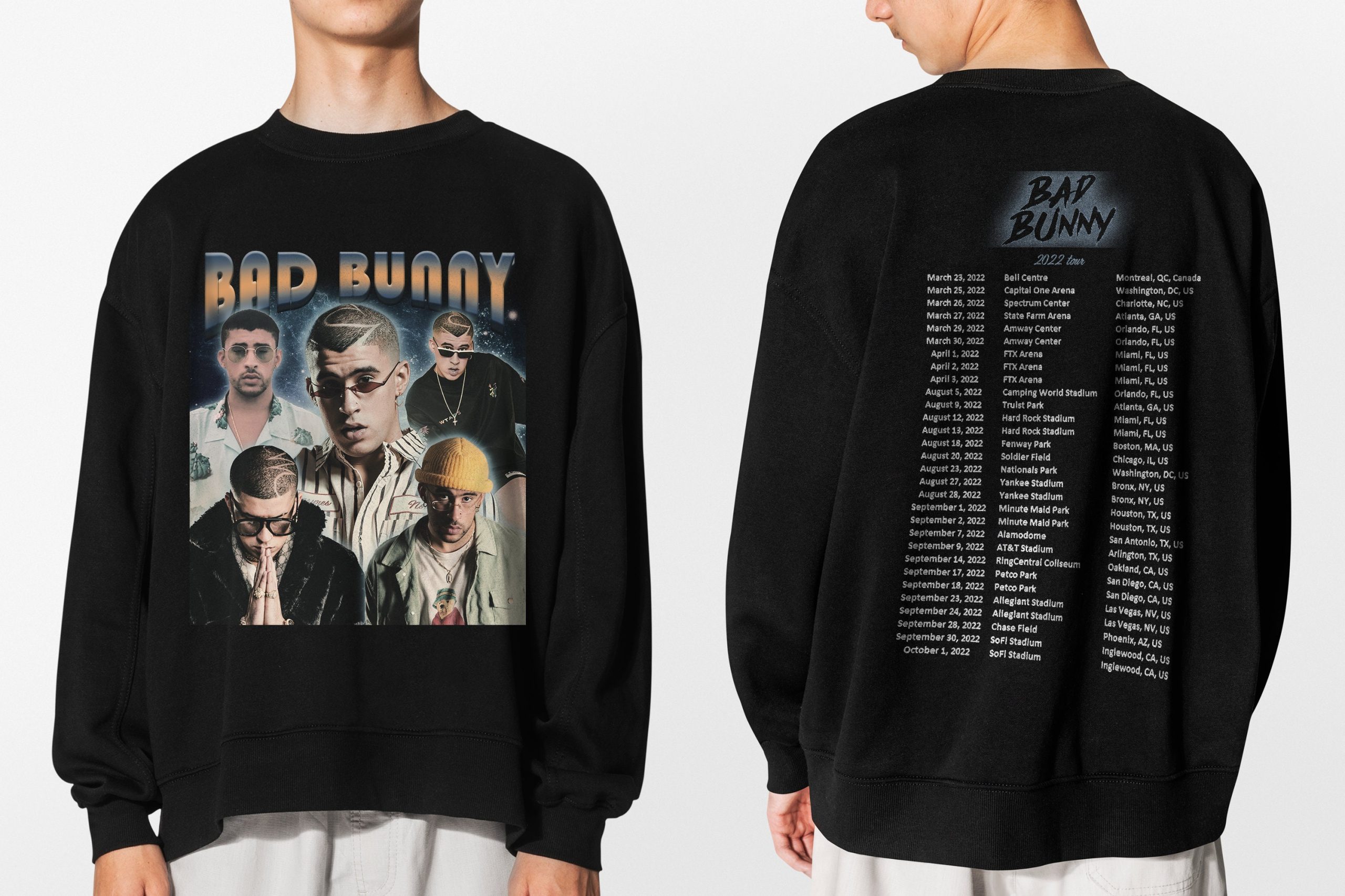 Inspired Bad Bunny 2022 Tour Retro Bad Bunny Fan Unisex T-Shirt