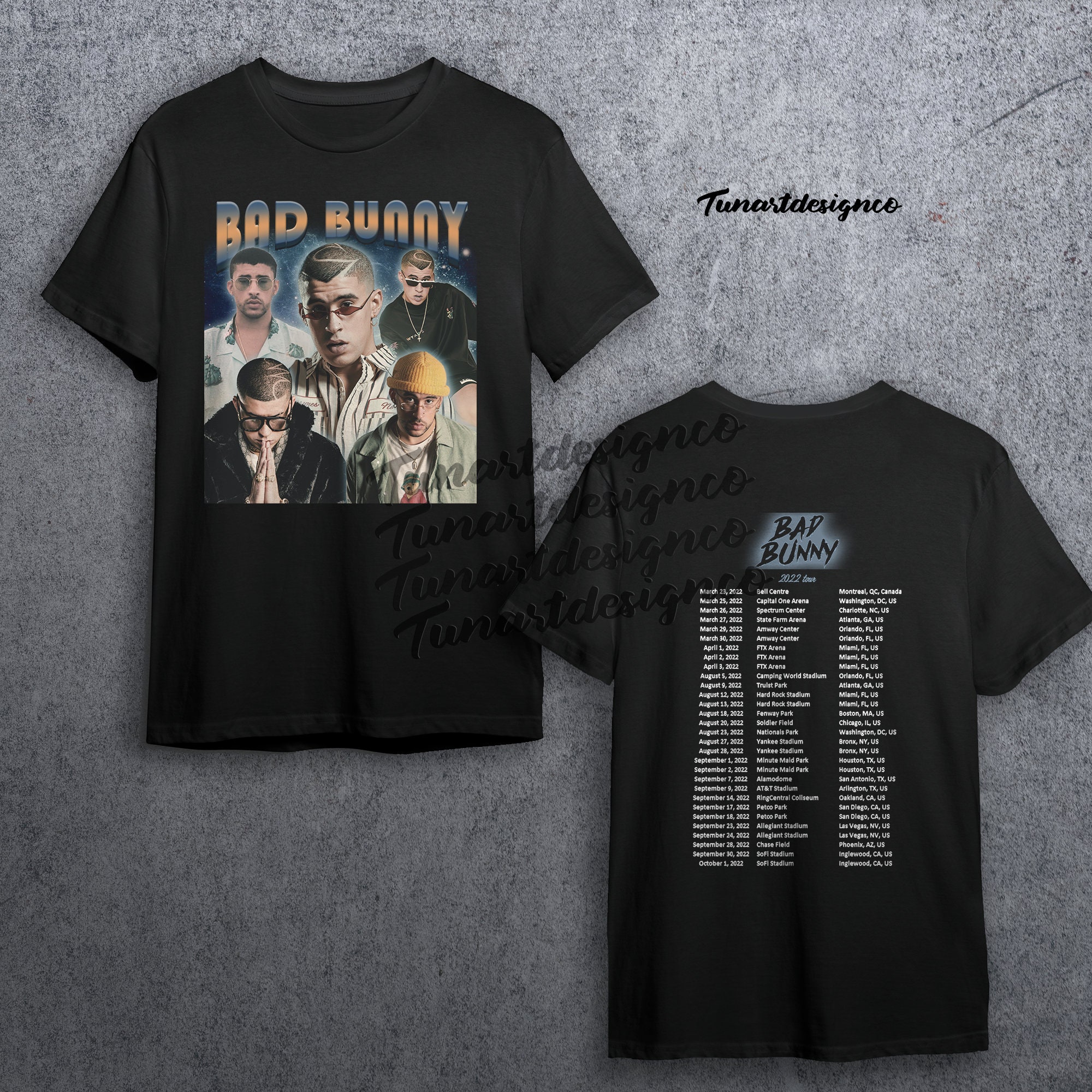 Inspired Bad Bunny 2022 Tour Retro Bad Bunny Fan Unisex T-Shirt