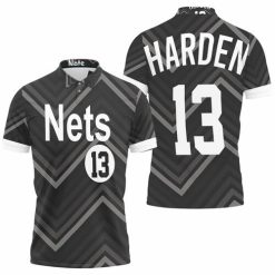 James Harden Nets 2020-21 Earned Edition Black Jersey Inspired Style Polo Shirt Model A3473 All Over Print Shirt 3d T-shirt