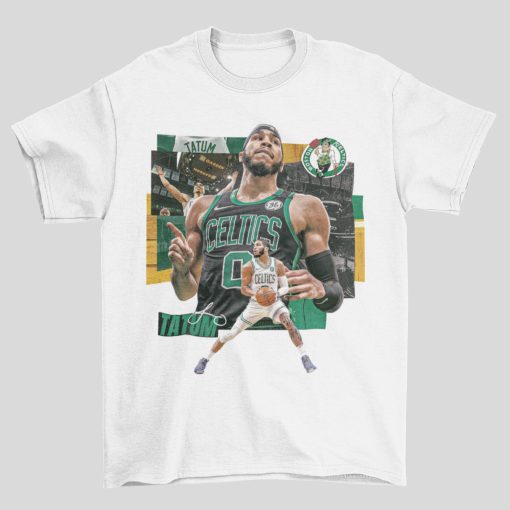 Jayson Tatum Inspired Basketball Boston Celtics Nba In White Unisex T-Shirt