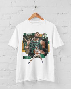 Jayson Tatum Inspired Basketball Boston Celtics Nba In White Unisex T-Shirt