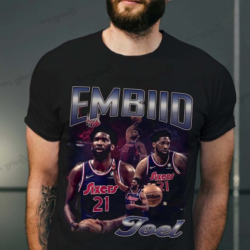 Joel Embiid 90s Basketball Philadelphia 76ers Nba Unisex T-Shirt