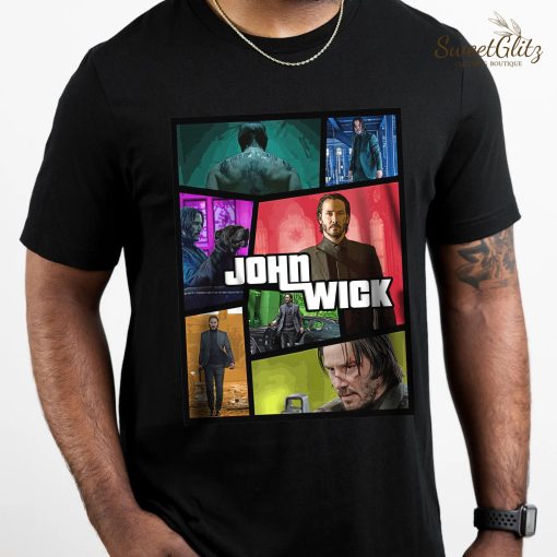 John Wick Game Keanu Guns Lots Of Guns Unisex T-Shirt