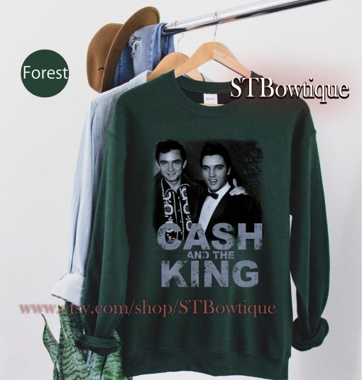 Johnny Cash X Elvis Music Graphic Country Unisex T-Shirt