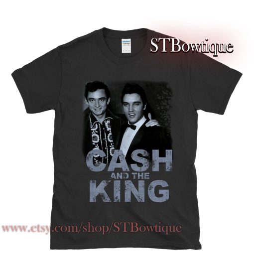 Johnny Cash X Elvis Music Graphic Country Unisex T-Shirt