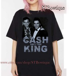 Johnny Cash X Elvis Music Graphic Country Unisex T-Shirt