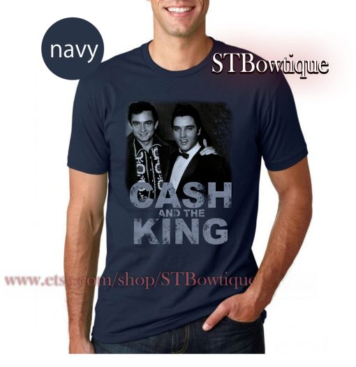 Johnny Cash X Elvis Music Graphic Country Unisex T-Shirt