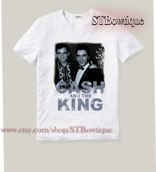 Johnny Cash X Elvis Music Graphic Country Unisex T-Shirt