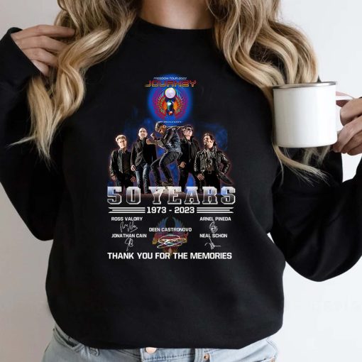 Journey 50th Anniversary Thank You For The Memories Journey Tour 2022 Freedom Tour Unisex T-Shirt