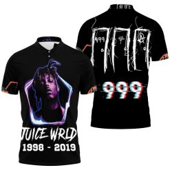 Juice Wrld 999 Neon Color Rap Hip Hop Polo Shirt All Over Print Shirt 3d T-shirt