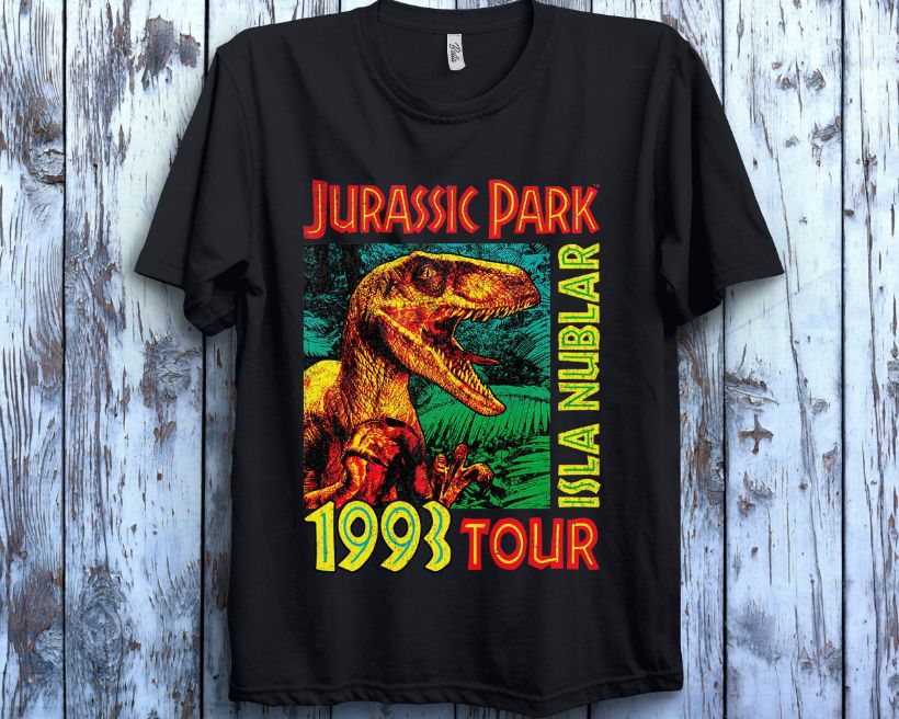 Jurassic Park Isla Nublar 1993 Tour Poster Jurassic World Dominion Jurassic Park 3 2022 Unisex T-Shirt