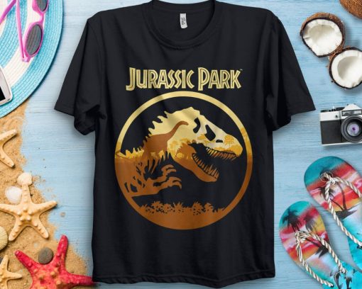 Jurassic Park Logo Dinosaur Scene Fill Jurassic World Dominion Jurassic Park 3 2022 Unisex Adult Shirt