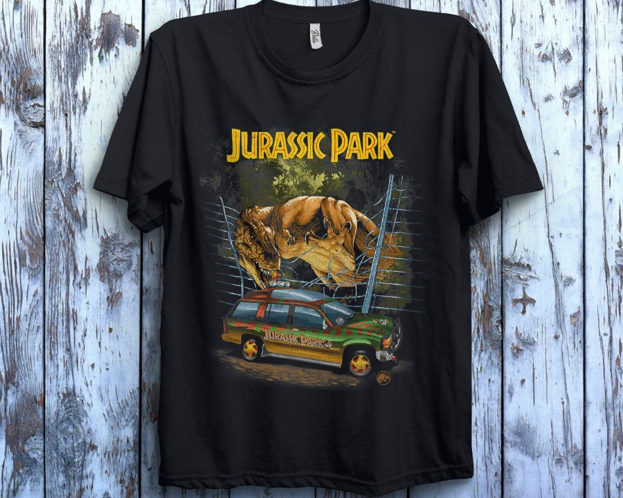 Jurassic Park Vintage T-Rex Break Out Graphic Jurassic World Dominion Unisex T-Shirt