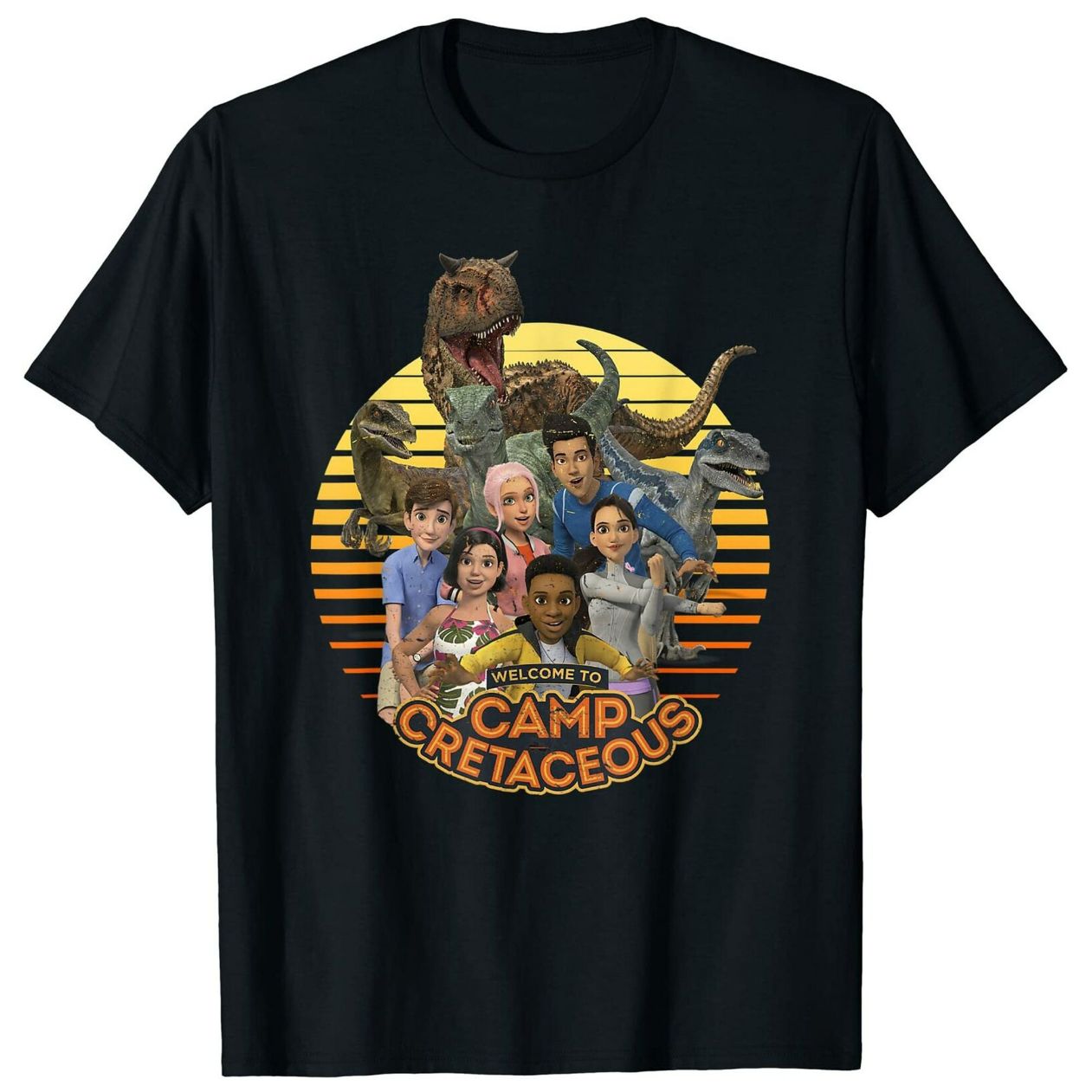 Jurassic World Camp Cretaceous Group Shot Welcome Shirt