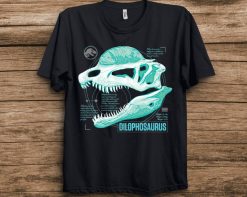 Jurassic World Fallen Kingdom Teal Dilophosaurus Shirt