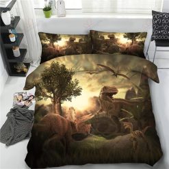 Jurassic World Theme Dinosaurs Bedding Set