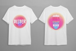 Justice World Tour Beiber Art Double Sided Unisex T-Shirt