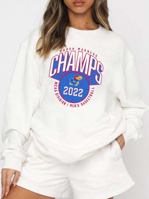 Kansas Jayhawks 2022 March Madness Champs Unisex Sweatshirt