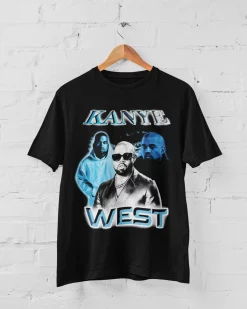 Kanye West Inspired Jeenyuhs Vintage 90’s Style In Black Unisex T-Shirt