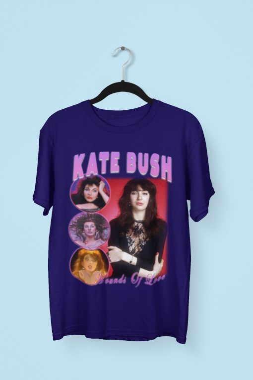 Kate Bush Hounds Of Love Music Band Pop Rock Gig Poster 80s Live Concert Unisex T-Shirt