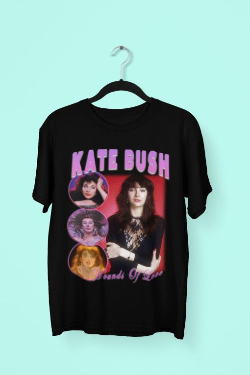 Kate Bush Hounds Of Love Music Band Pop Rock Gig Poster 80s Live Concert Unisex T-Shirt