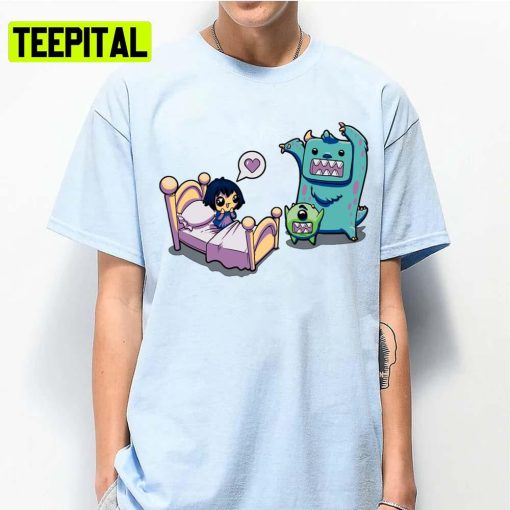 Kawai Monsters Inc Cartoon Pixar Unisex T-Shirt