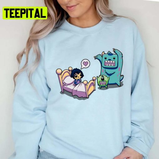 Kawai Monsters Inc Cartoon Pixar Unisex T-Shirt