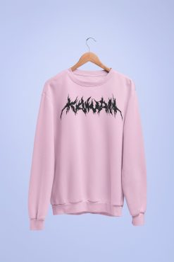 Kawaii Black, Death Metal Pastel Goth Unisex Sweatshirt