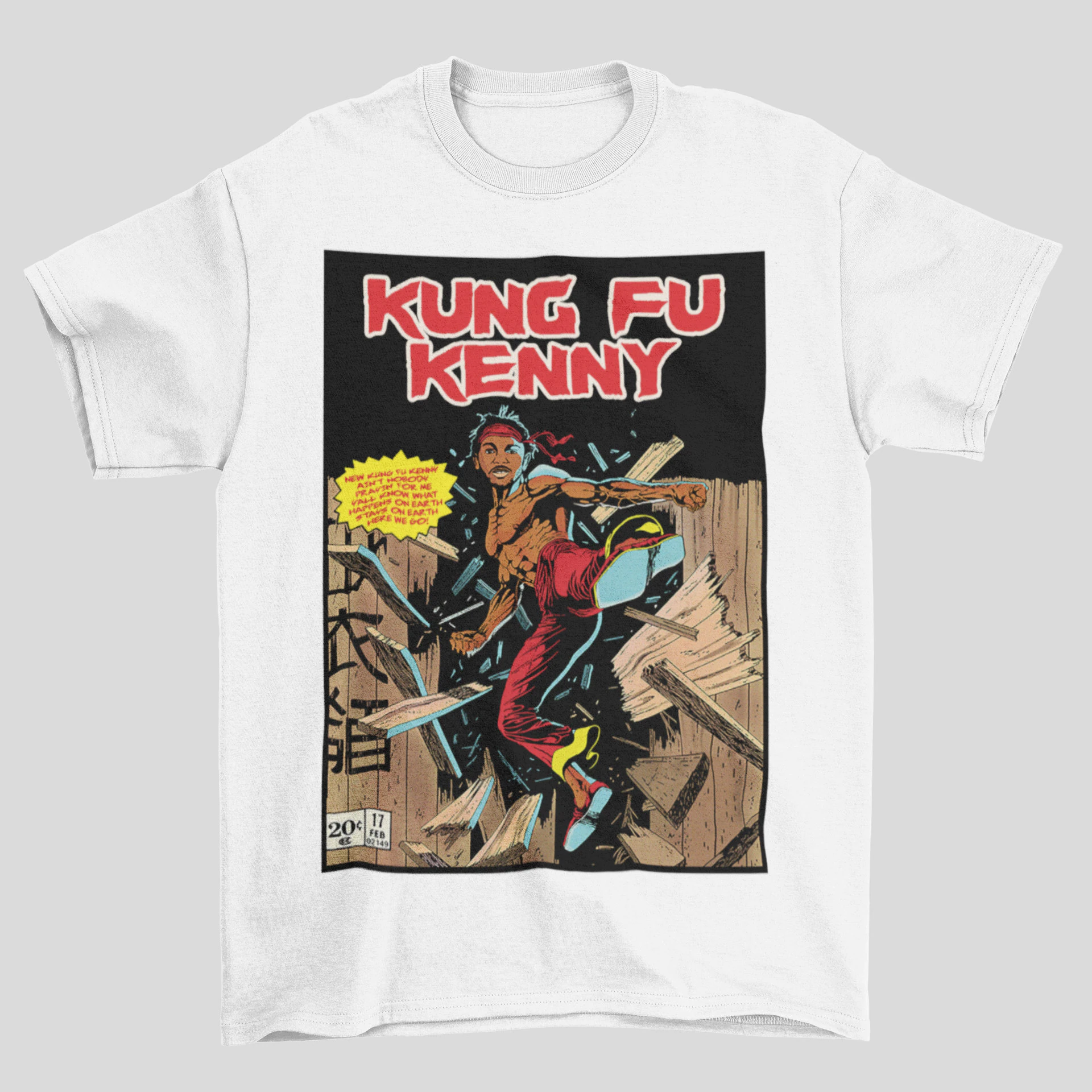 Kendrick Lamar Inspired Kung Fu Kenny Vintage 90's Comic Style Unisex T-Shirt