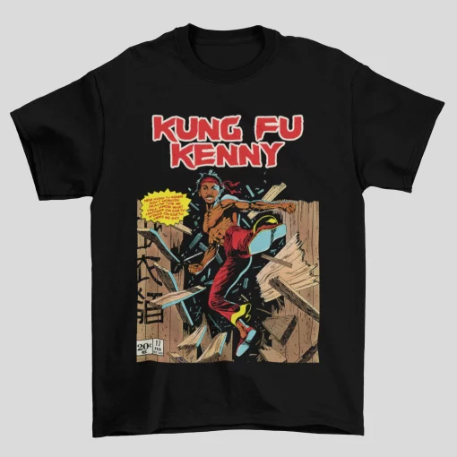 Kendrick Lamar Inspired Kung Fu Kenny Vintage 90’s Comic Style Unisex T-Shirt