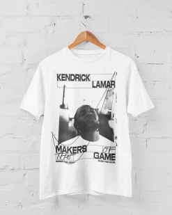 Kendrick Lamar Inspired Vintage Style In White Unisex T-Shirt