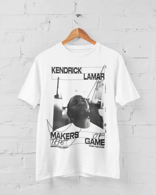 Kendrick Lamar Inspired Vintage Style In White Unisex T-Shirt