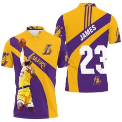 King James 23 Los Angeles Lakers Western Conference 3d Polo Shirt Jersey All Over Print Shirt 3d T-shirt