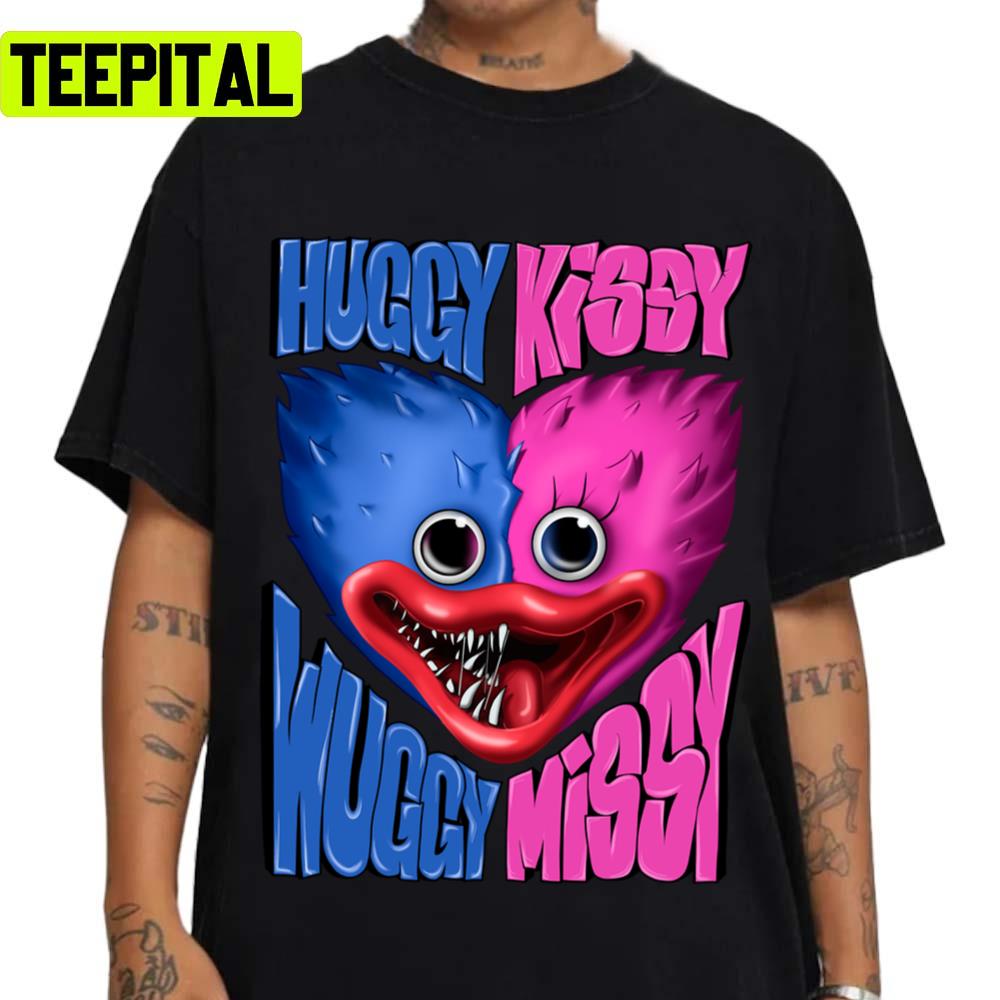 Poppy Playtime Logo Shirt, Huggy Wuggy And Kissy Missy Shirt sold by Amalea  Disgusted, SKU 38338180