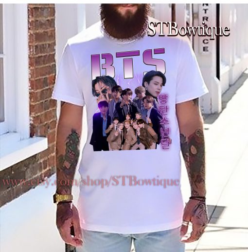 Kpop Bts Group Aka Bangtan Boys Vintage Meet Jin Suga Jhope Unisex T-Shirt