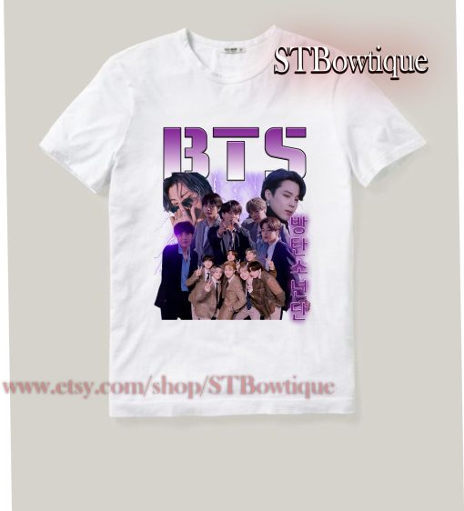 Kpop Bts Group Aka Bangtan Boys Vintage Meet Jin Suga Jhope Unisex T-Shirt