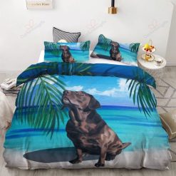 Labrador On The Beach Cotton Bedding Sets