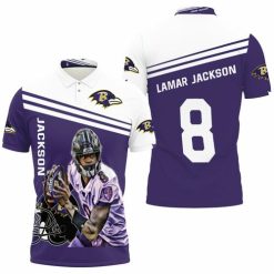 Lamar Jackson Baltimore Ravens 8 Legend 3d Jersey Polo Shirt Model A31885 All Over Print Shirt 3d T-shirt