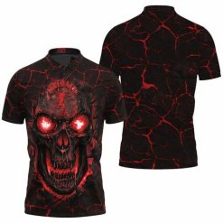 Lava Skull Fireball 3d Printed 3d 3d Graphic Printed Tshirt Up To 5xl Polo Shirt Model A31893 All Over Print Shirt 3d T-shirt