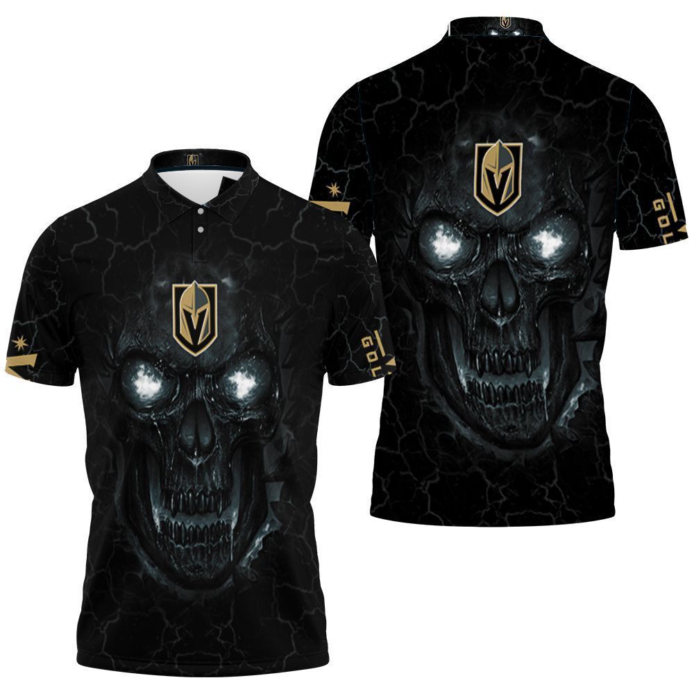 Lava Skull Vegas Golden Knights 3d Polo Shirt Jersey All Over Print Shirt 3d T-shirt