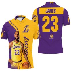 Lebron James 23 Los Angeles Lakers Nba Western Conference 3d Polo Shirt Jersey All Over Print Shirt 3d T-shirt