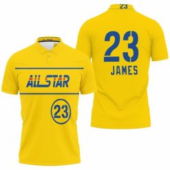 Lebron James Lakers 2021 All-star Western Conference Gold Jersey Inspired Polo Shirt Model A3551 All Over Print Shirt 3d T-shirt