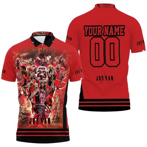 Legend Chicago Bulls 23 Michael Jordan Personalized Polo Shirt All Over Print Shirt 3d T-shirt